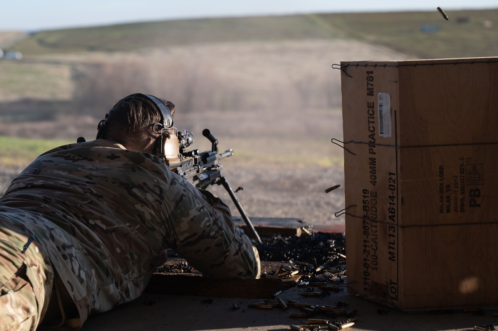 Beale defenders train on autonomous targets at the range