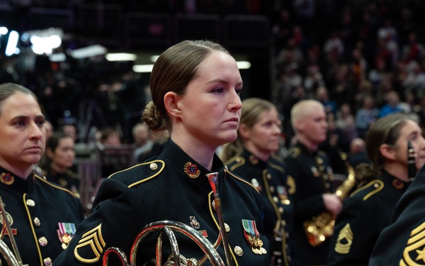 Service members participate in inaugural parade