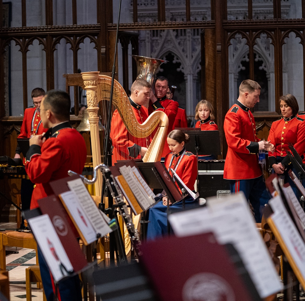 “The President’s Own” U.S. Marine Band plays during the National Prayer Service