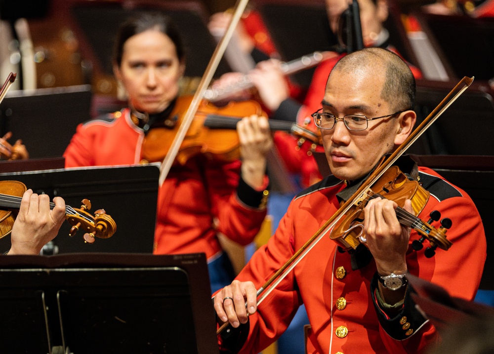 “The President’s Own” U.S. Marine Band plays during the National Prayer Service