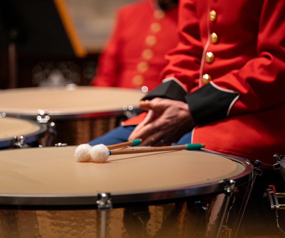 “The President’s Own” U.S. Marine Band plays during the National Prayer Service