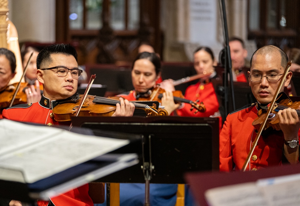 “The President’s Own” U.S. Marine Band plays during the National Prayer Service