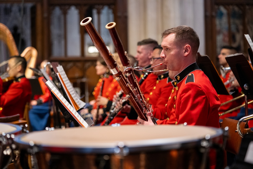 “The President’s Own” U.S. Marine Band plays during the National Prayer Service