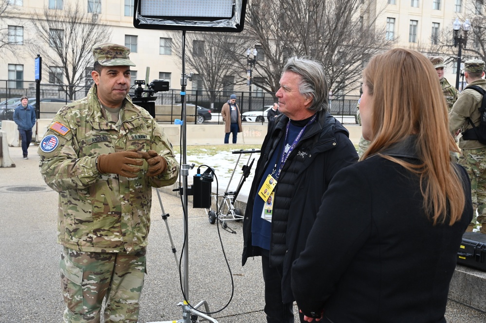 Maj. Gen. John C. Andonie Interviewed by Media in Anticipation of 60th Presidential Inauguration