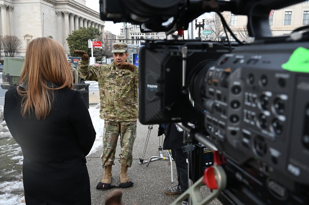 Maj. Gen. John C. Andonie Interviewed by Media in Anticipation of 60th Presidential Inauguration