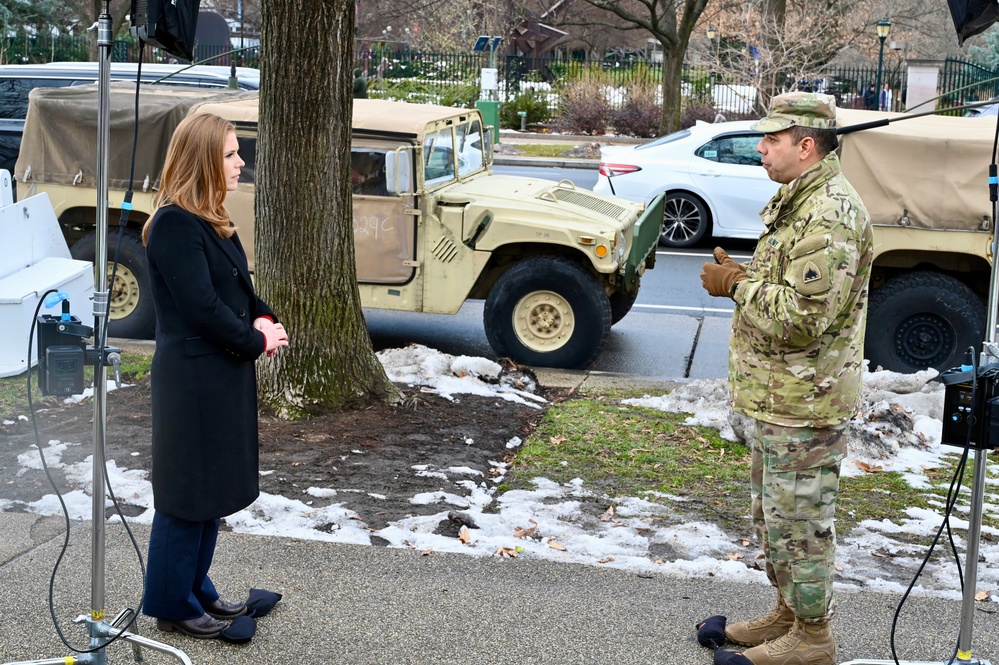 Maj. Gen. John C. Andonie Interviewed by Media in Anticipation of 60th Presidential Inauguration
