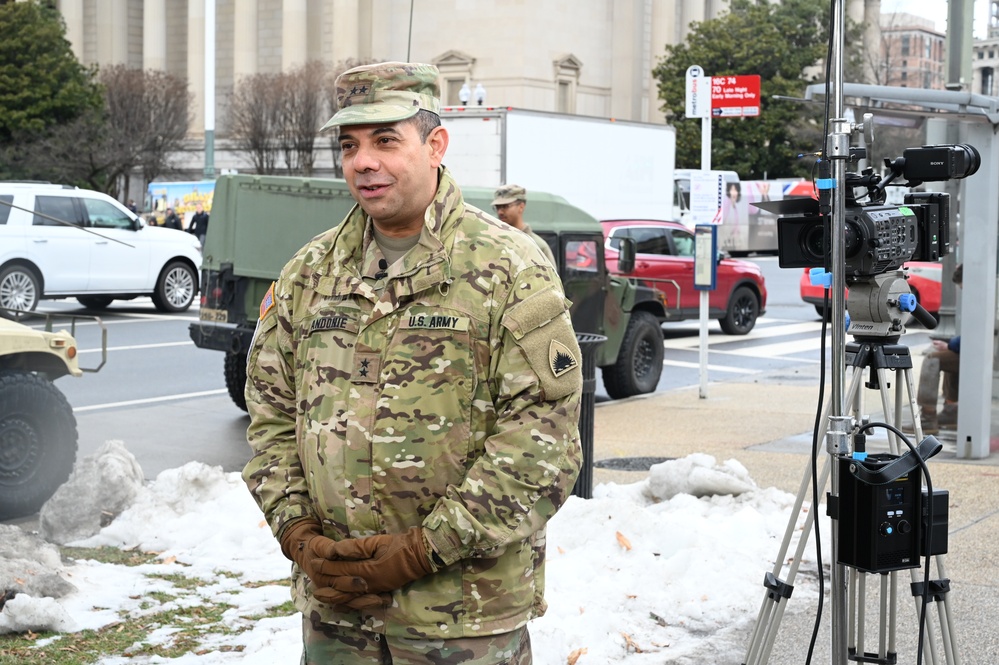 Maj. Gen. John C. Andonie Interviewed by Media in Anticipation of 60th Presidential Inauguration