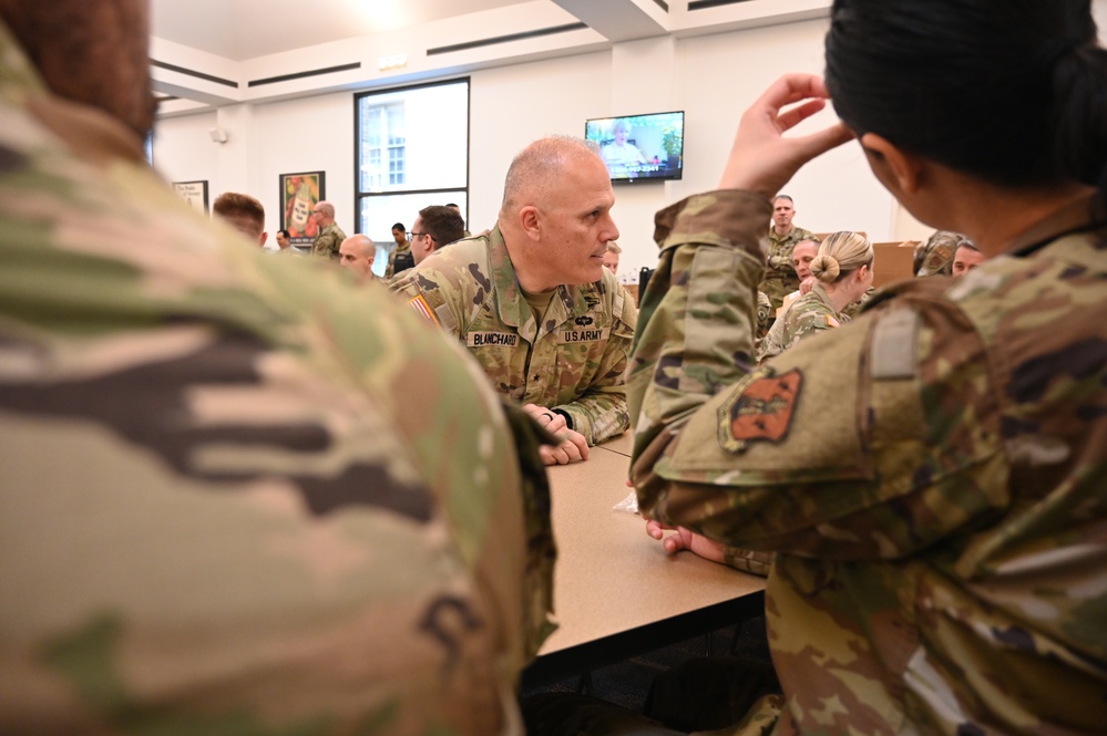 National Guard Senior Leaders Visit National Guardsmen On Duty During PI60 Support