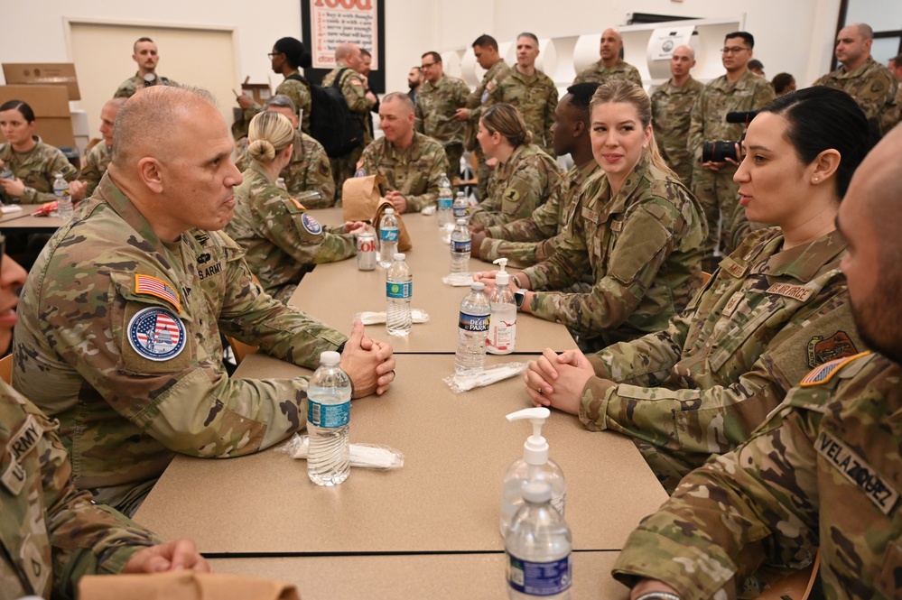National Guard Senior Leaders Visit National Guardsmen On Duty During PI60 Support
