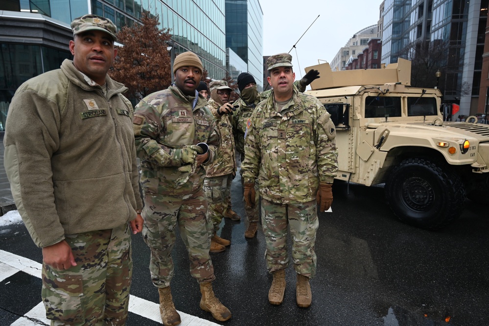 National Guard Senior Leaders Visit National Guardsmen On Duty During PI60 Support