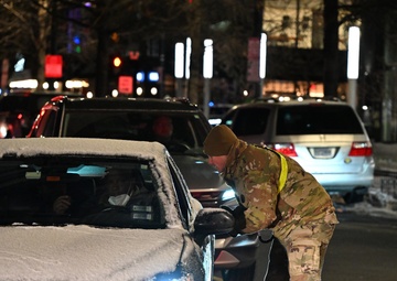 National Guard Senior Leaders Visit National Guardsmen On Duty During PI60 Support