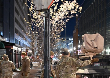National Guard Senior Leaders Visit National Guardsmen On Duty During PI60 Support