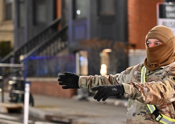 National Guard Senior Leaders Visit National Guardsmen On Duty During PI60 Support