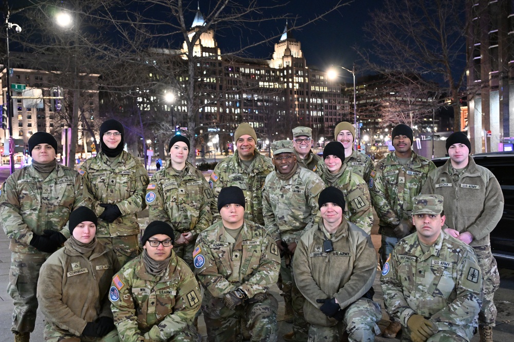 National Guard Senior Leaders Visit National Guardsmen On Duty During PI60 Support