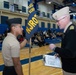 Sailors from NAVSUP headquarters serve as judges for the NJROTC program in the Mid-Atlantic Competition.