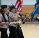 Sailors from NAVSUP headquarters serve as judges for the NJROTC program in the Mid-Atlantic Competition.