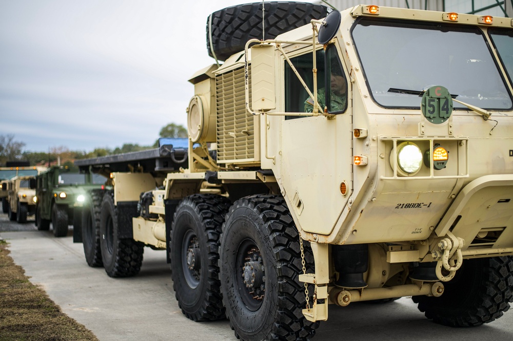 218th Maneuver Enhancement Brigade departs for Winter Weather response