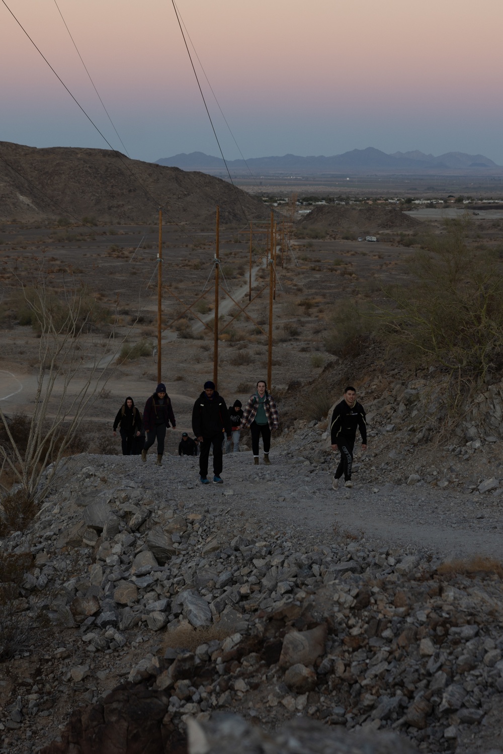 IPAC Marines Hike Telegraph Pass