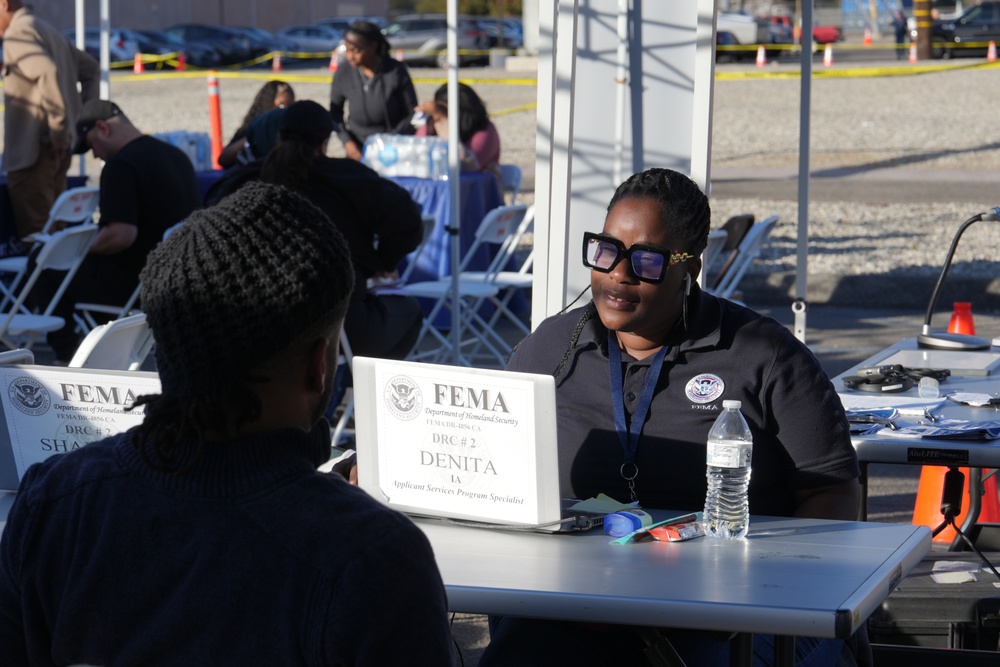 FEMA staff at the Pasadena Disaster Recovery Center