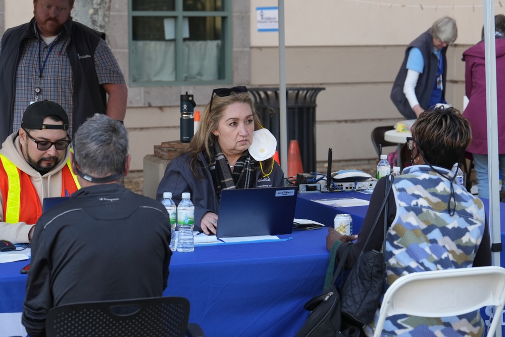 FEMA staff at the Pasadena Disaster Recovery Center