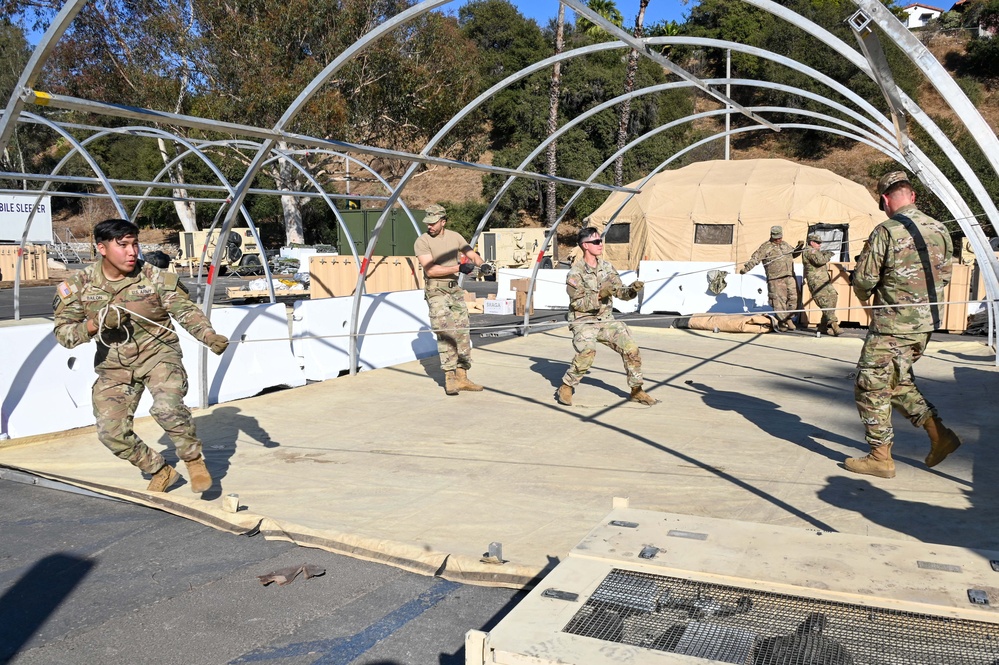 California National Guardsmen respond to Los Angeles fires