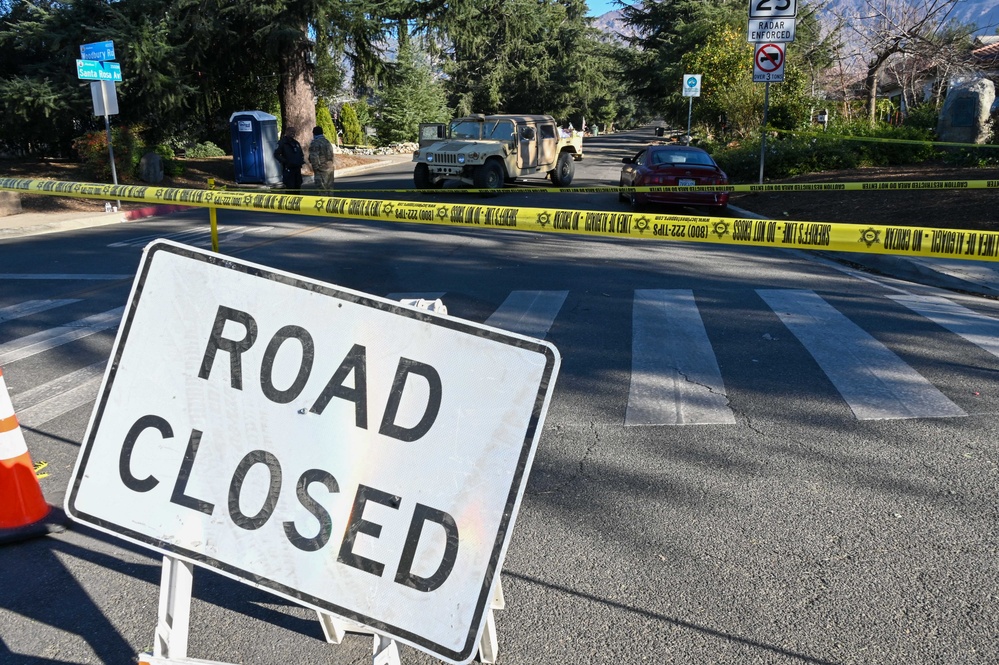 California National Guardsmen respond to Los Angeles fires