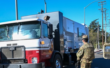 California National Guardsmen respond to Los Angeles fires