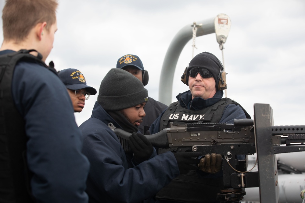 USS Benfold Weapons Live Fire Exercise