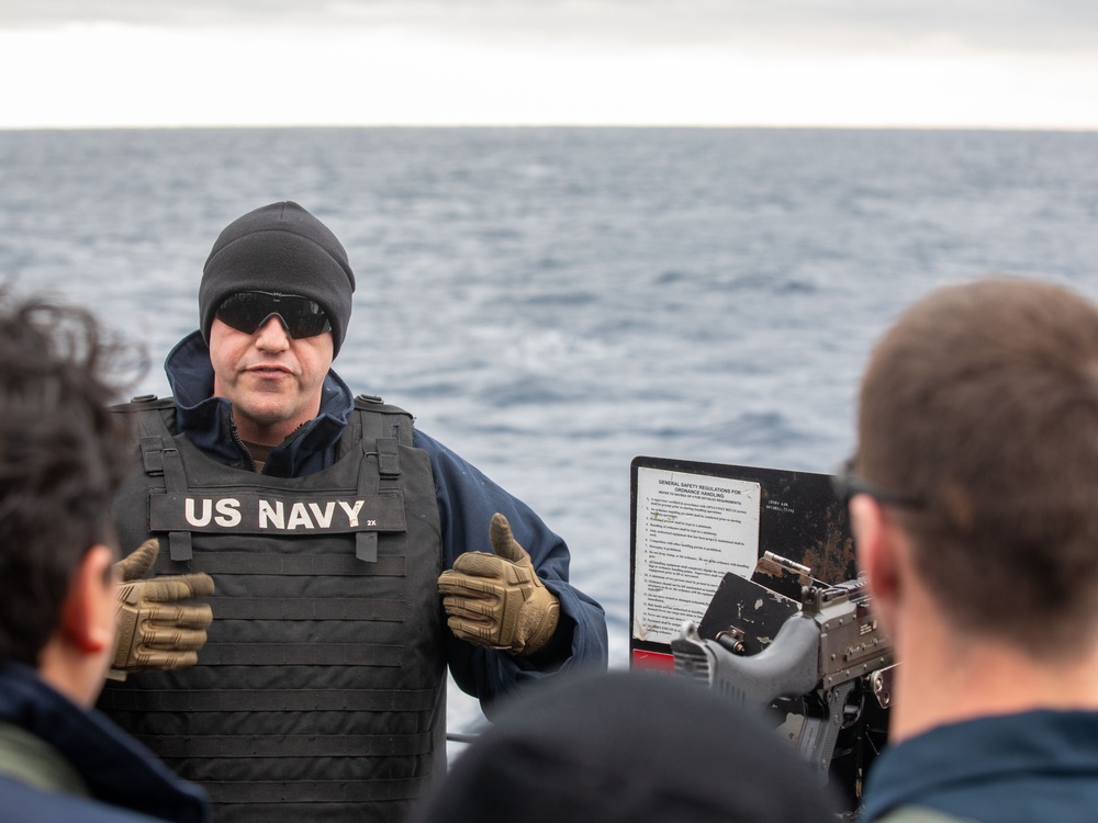 USS Benfold Weapons Live Fire Exercise