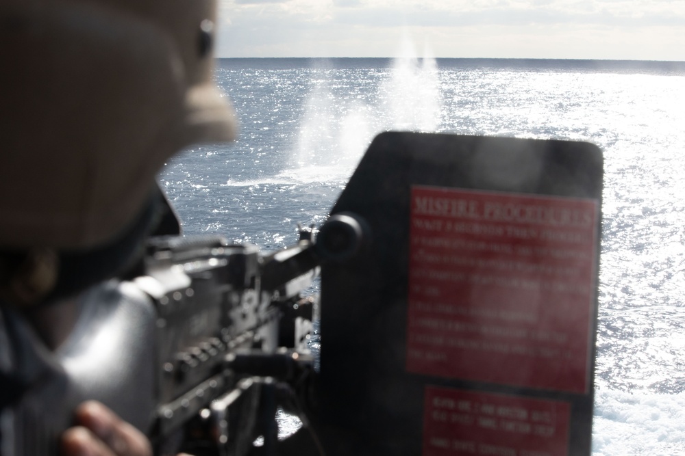 USS Benfold Weapons Live Fire Exercise