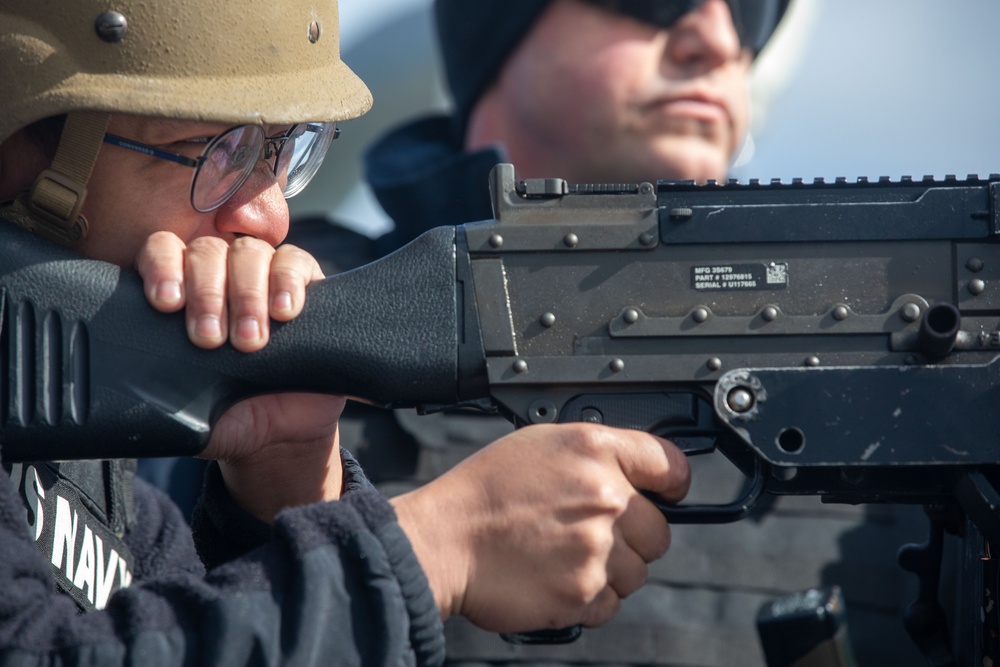 USS Benfold Weapons Live Fire Exercise