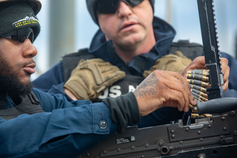 USS Benfold Weapons Live Fire Exercise