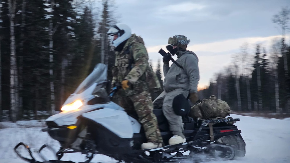 Snowmachines Drive Through JPMRC 25-02 Snowmobile