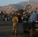 Soldiers maintain Traffic Control Points near the Eaton Fire