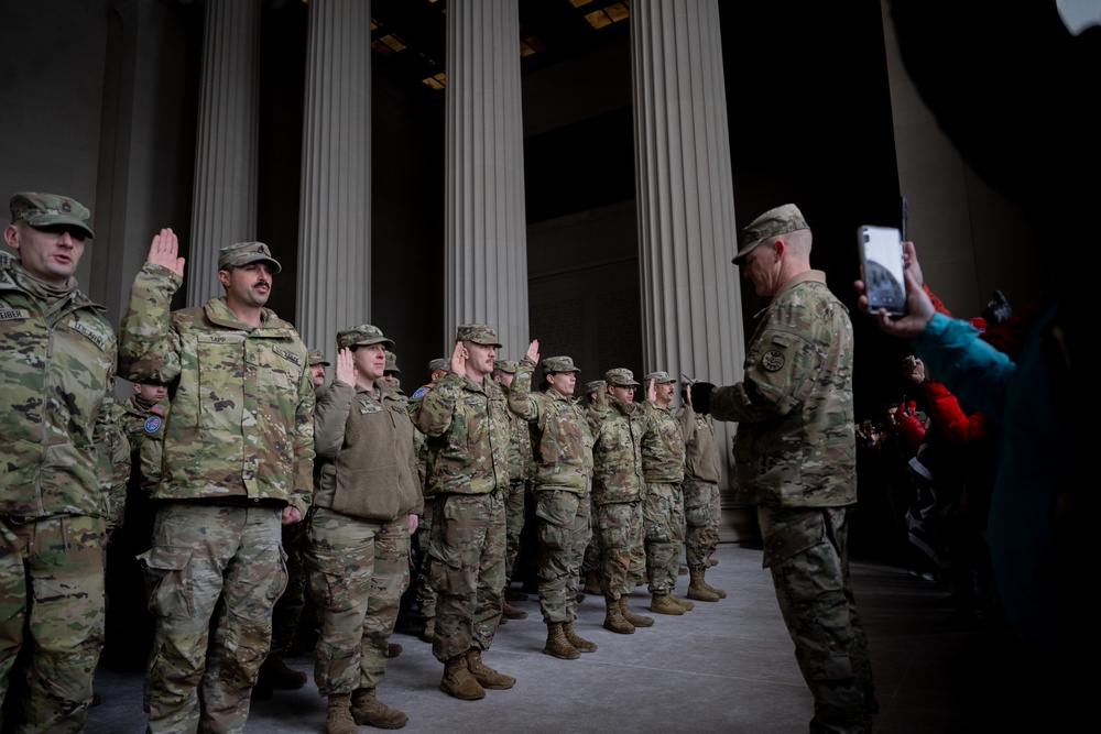 Idaho National Guard Members Re-enlist