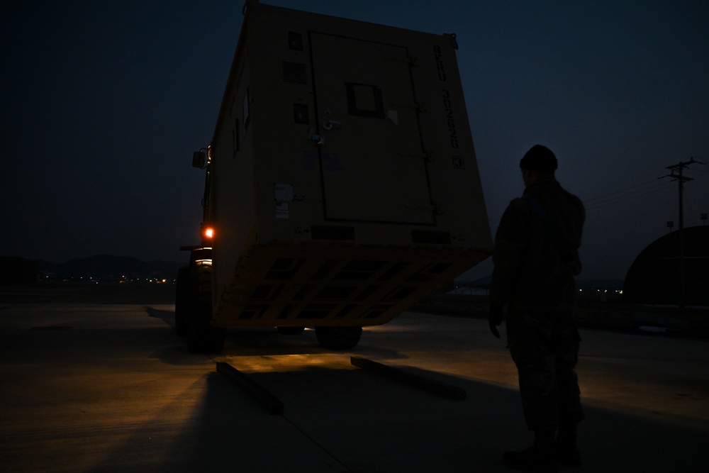 Airmen begin unloading at Gwangju for Bev Pack 25-1