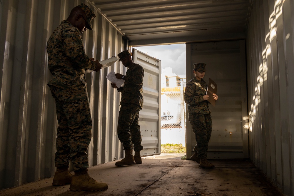 3rd MLG Marines Gain Certification in Dry Cargo Container Inspection