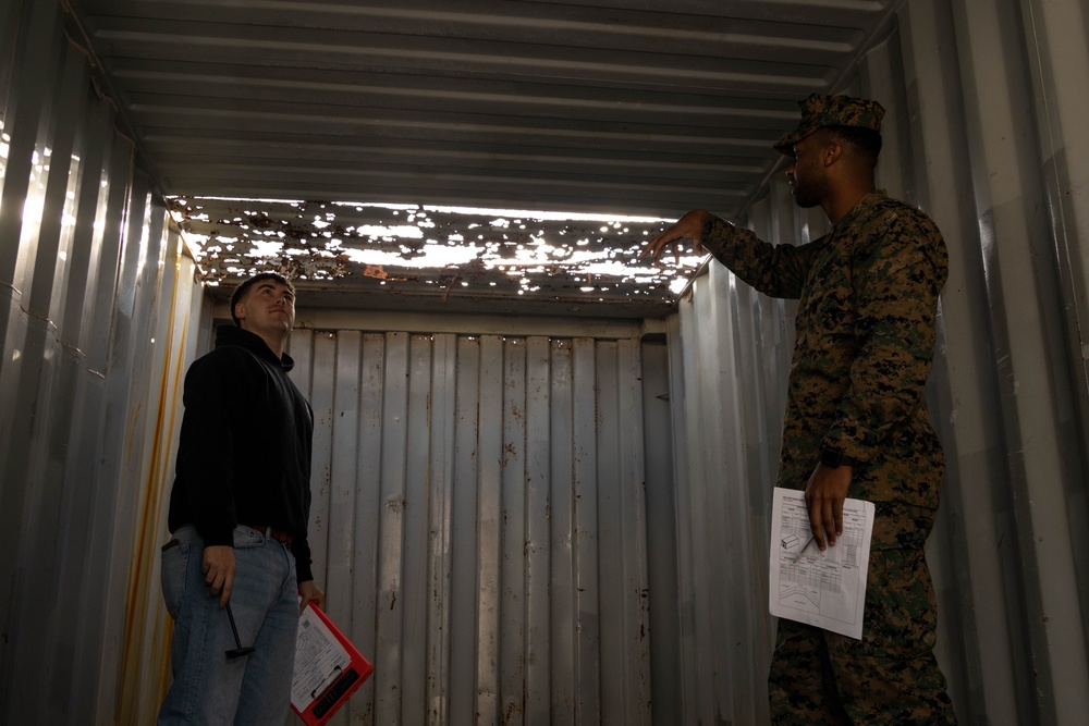 3rd MLG Marines Gain Certification in Dry Cargo Container Inspection