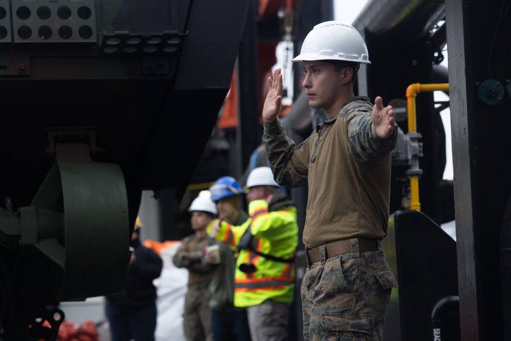 4th Marines ACVs Arrive at Sasebo Port  