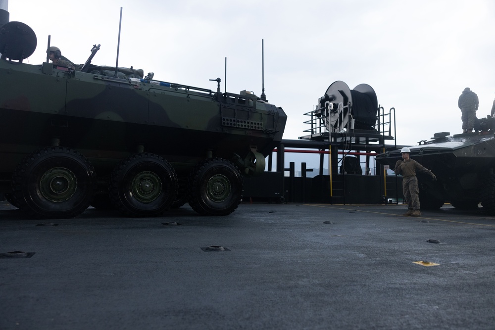 4th Marines ACVs Arrive at Sasebo Port           