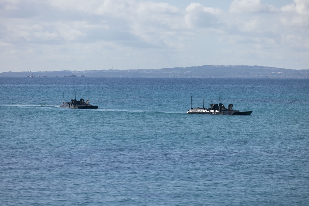 4th Marines ACVs Depart SLV and Land at Kin Blue Beach