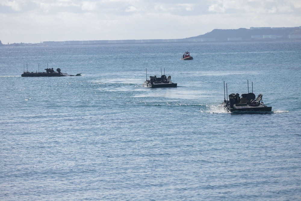 4th Marines ACVs Depart SLV and Land at Kin Blue Beach