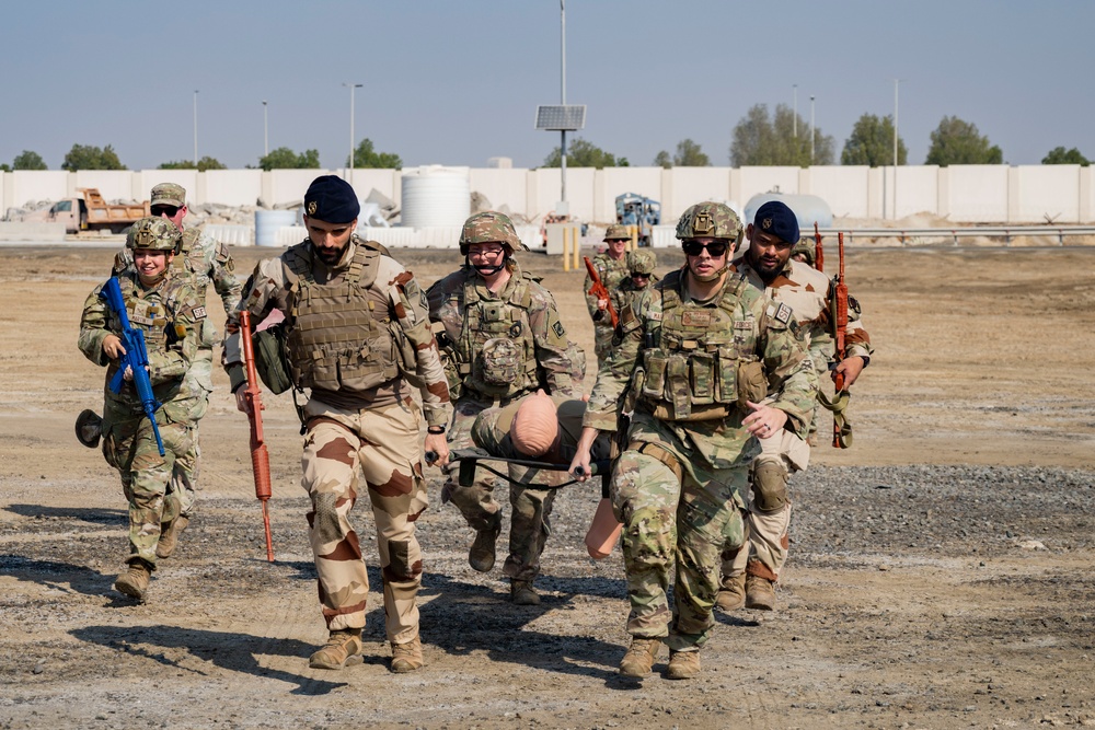 380th ESFS lead Joint TCCC training exercise