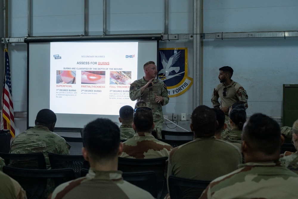 380th ESFS lead Joint TCCC training exercise