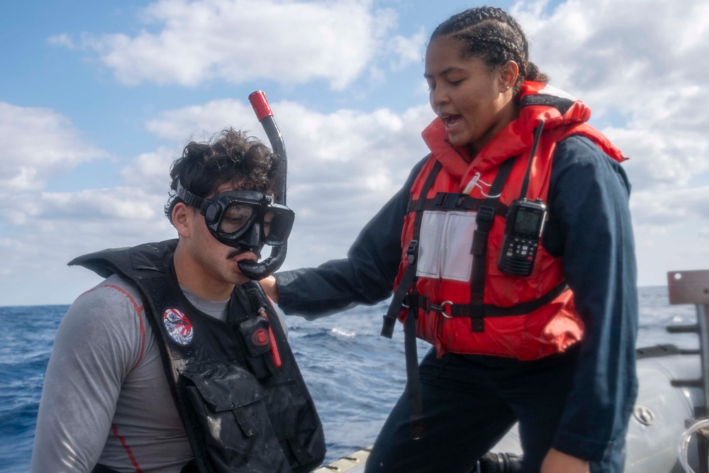 Small Boat Operations aboard USS America (LHA 6)