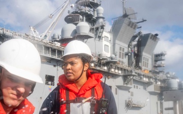 Small Boat Operations aboard USS America (LHA 6)