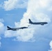 B-1B Lancer conducts aerial refueling during Bomber Task Force 25-1