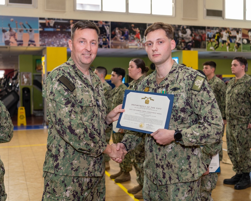 January 2025 NSA Souda Bay Awards at Quarters