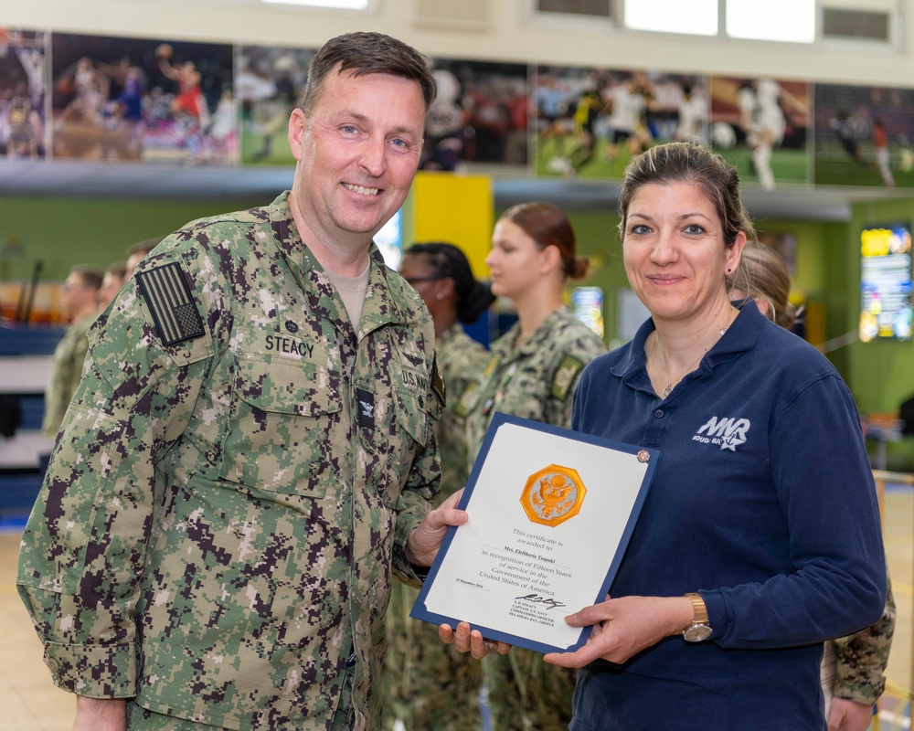 January 2025 NSA Souda Bay Awards at Quarters