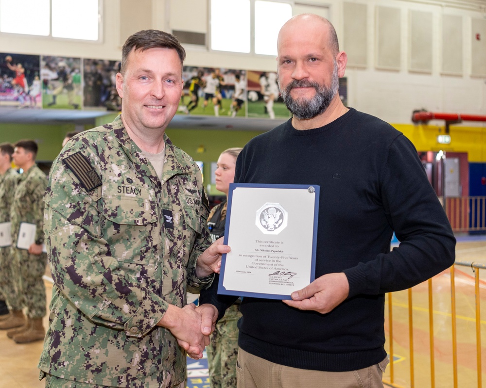 January 2025 NSA Souda Bay Awards at Quarters